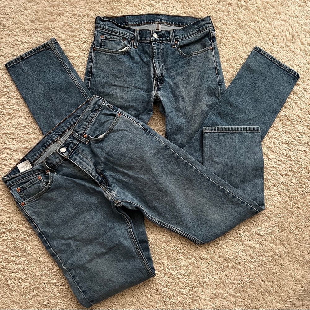 2Pair Levi’s 559 Stretch Cotton Jeans 33x30